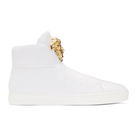 versace white palazzo sneakers 45|Versace black and white.